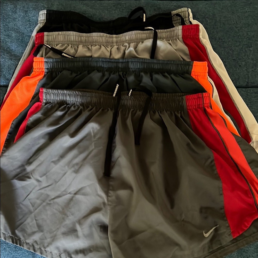 Nike Men's Athletic Shorts - Black, Gray, Red, Orange